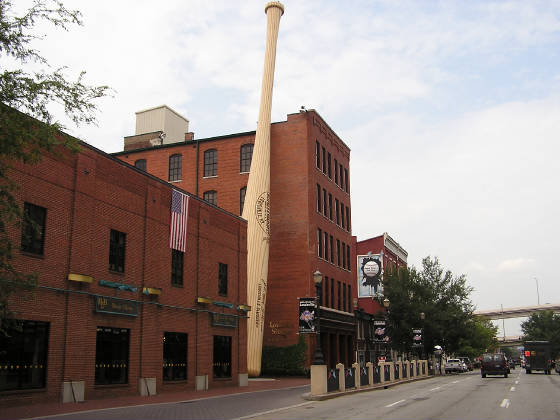 The Louisville Slugger museum about 1 mile away