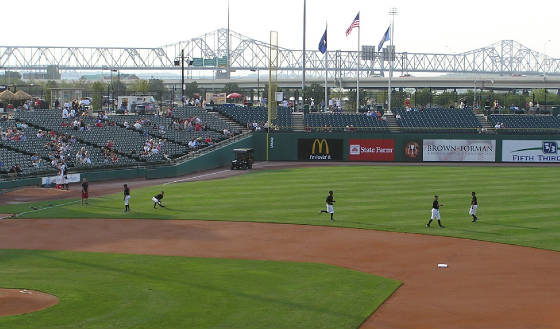 Pre Game Warm Ups - Louisville Slugger Field